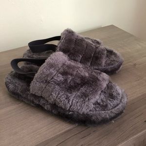 NWOT Gray Slippers